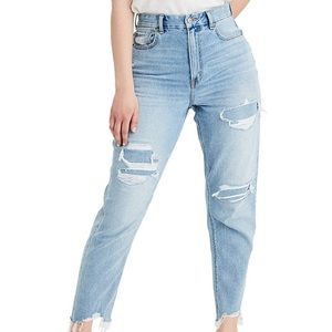 Light Repair Mom Jeans - AEO - 8 short